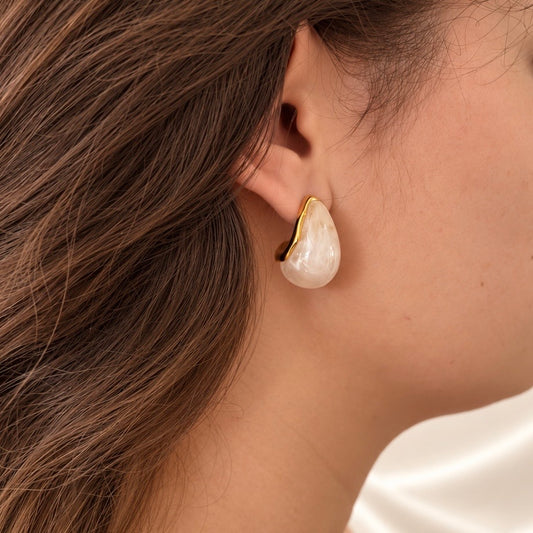 Boucles d'oreilles · Ivoire