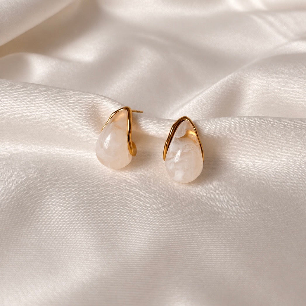 Boucles d'oreilles · Ivoire