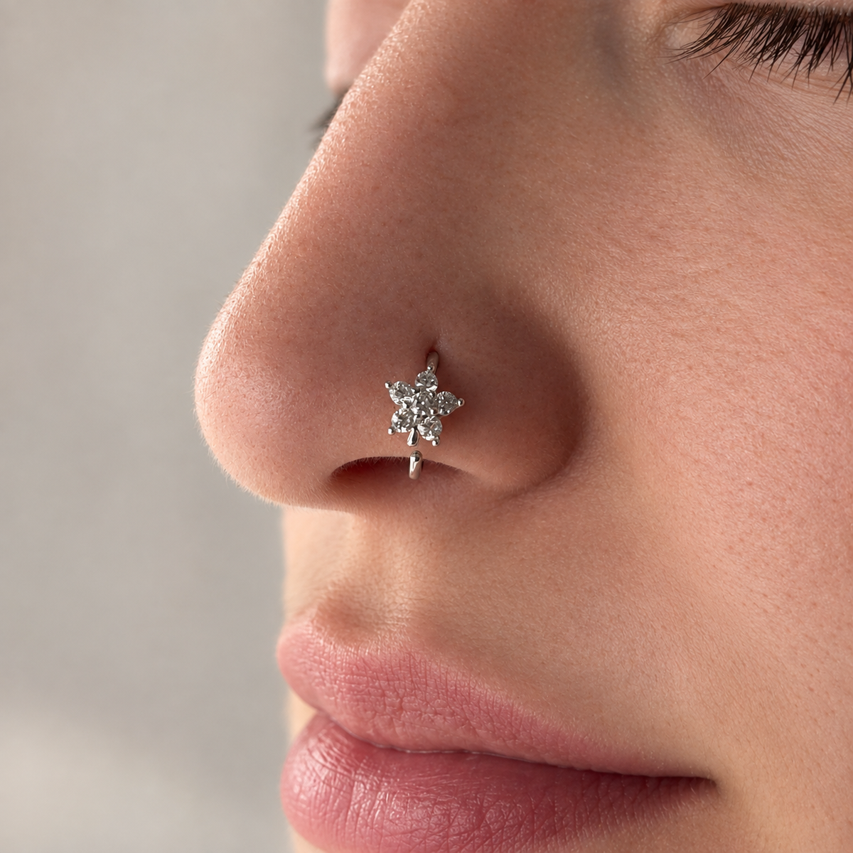 Piercing nez · Fleur